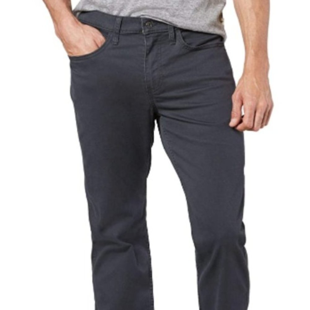 Dockers Men's Comfort Waistband Pants Steelhead Sz. 34X38 Big & Tall Classic Fit